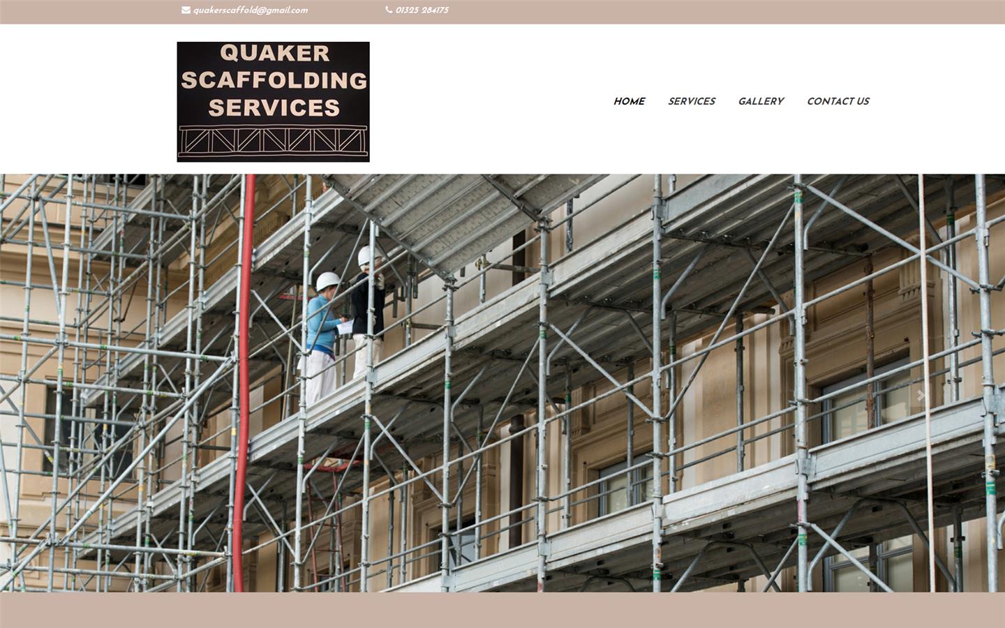 Quaker Scaffolding Website