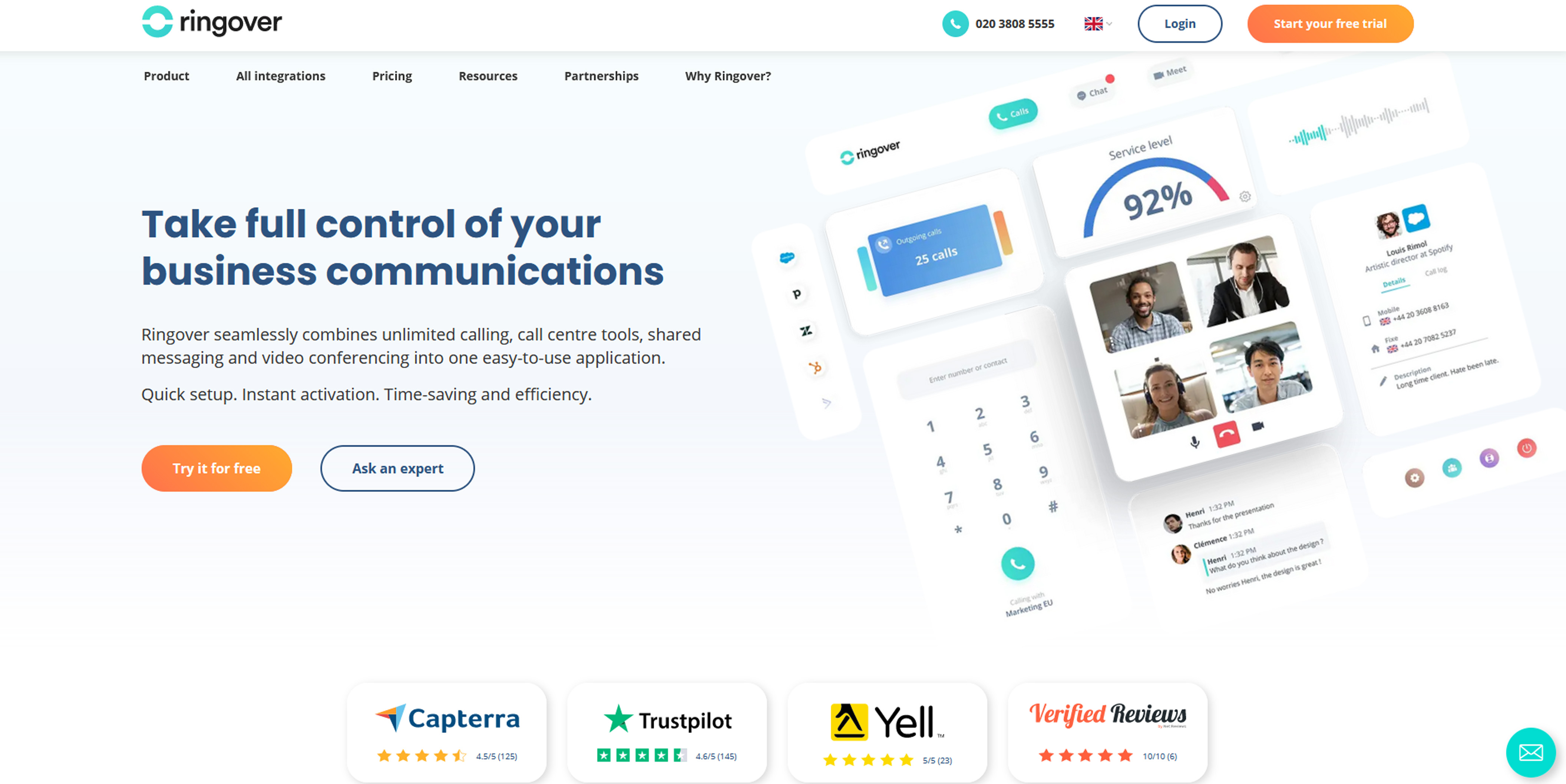 Ringover Website