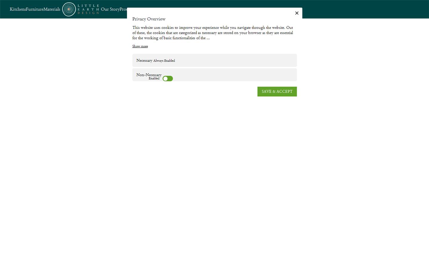 Little Earth Design Website