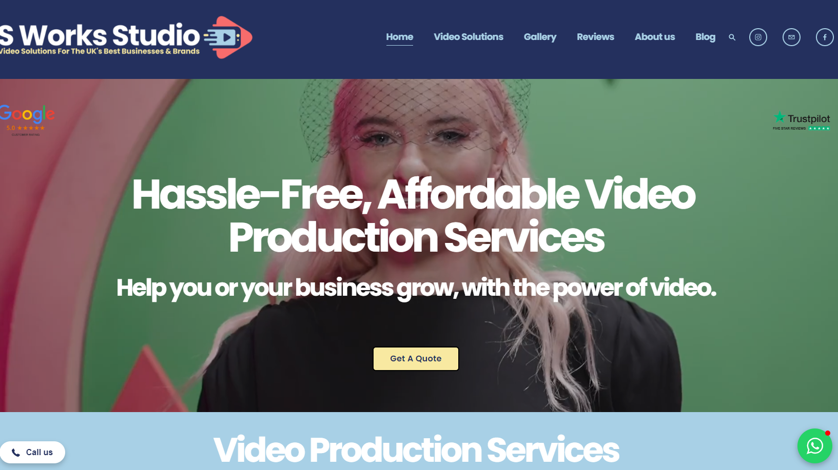 S Works Studio Website