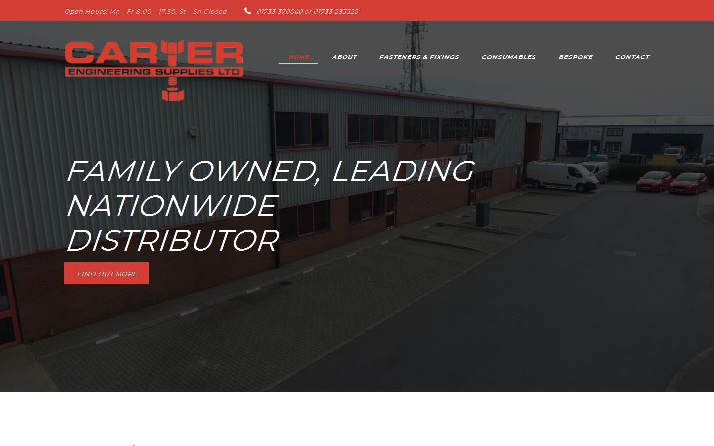 Carter Engineering Supplies Website
