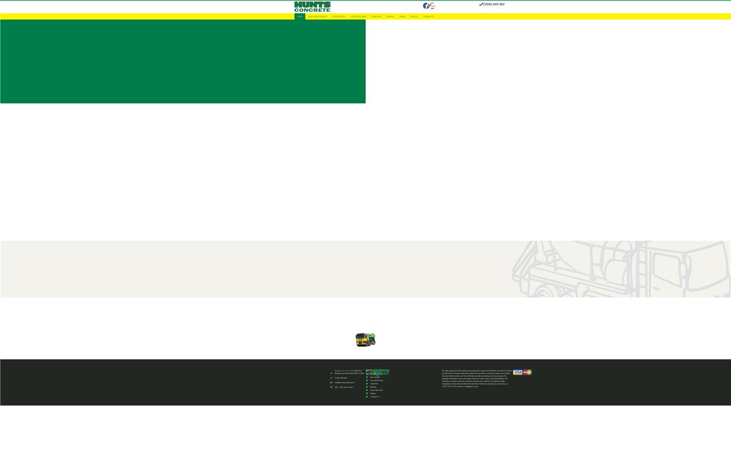 Hunts Concrete Website