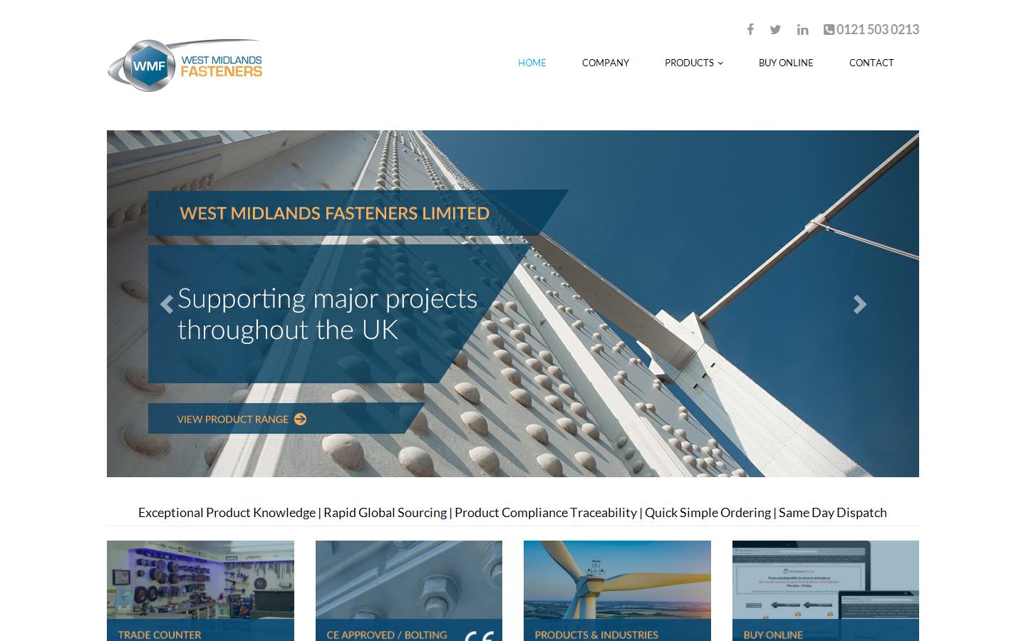West Midlands Fasteners Ltd Website