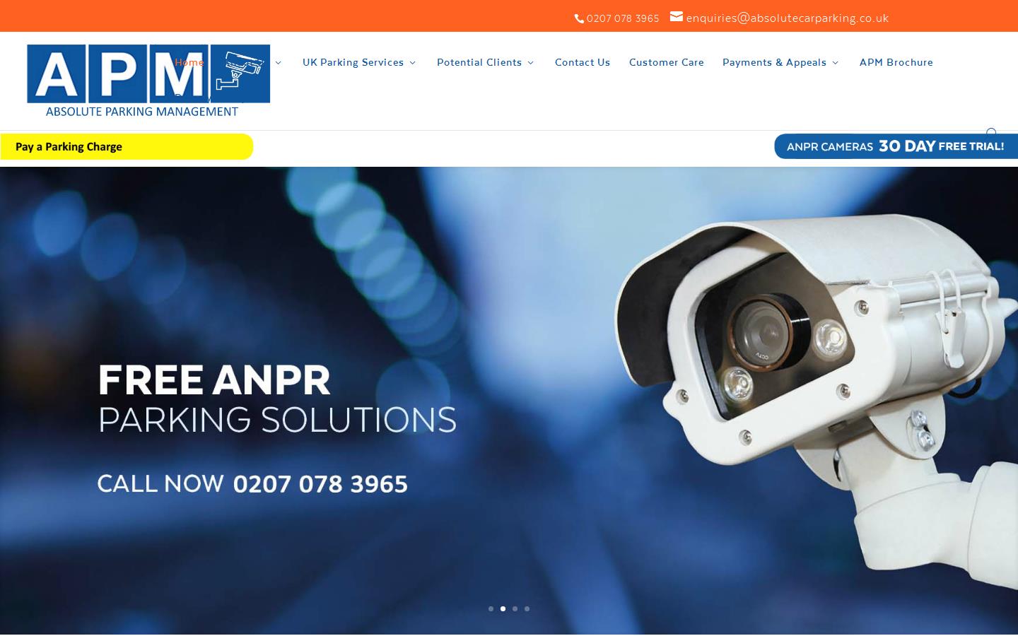 Absolute Parking Management Website