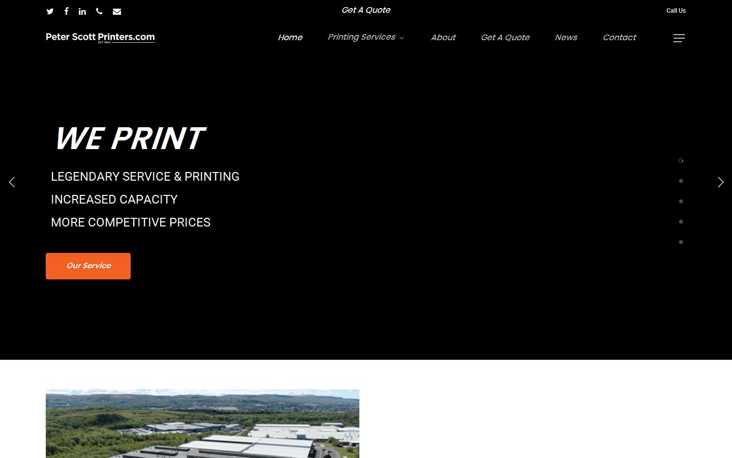 Peter Scott Printers Website