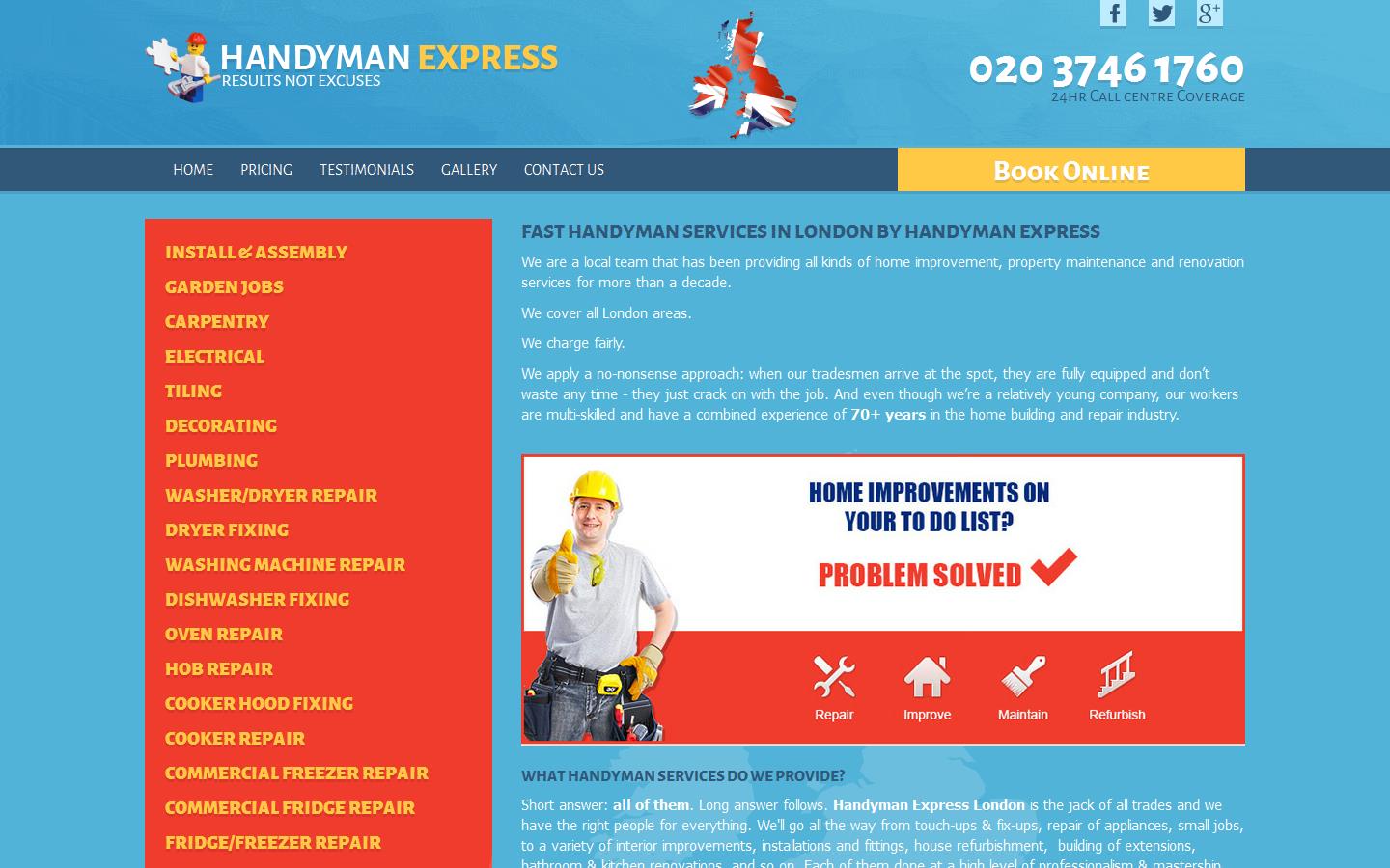 Handyman Express Website