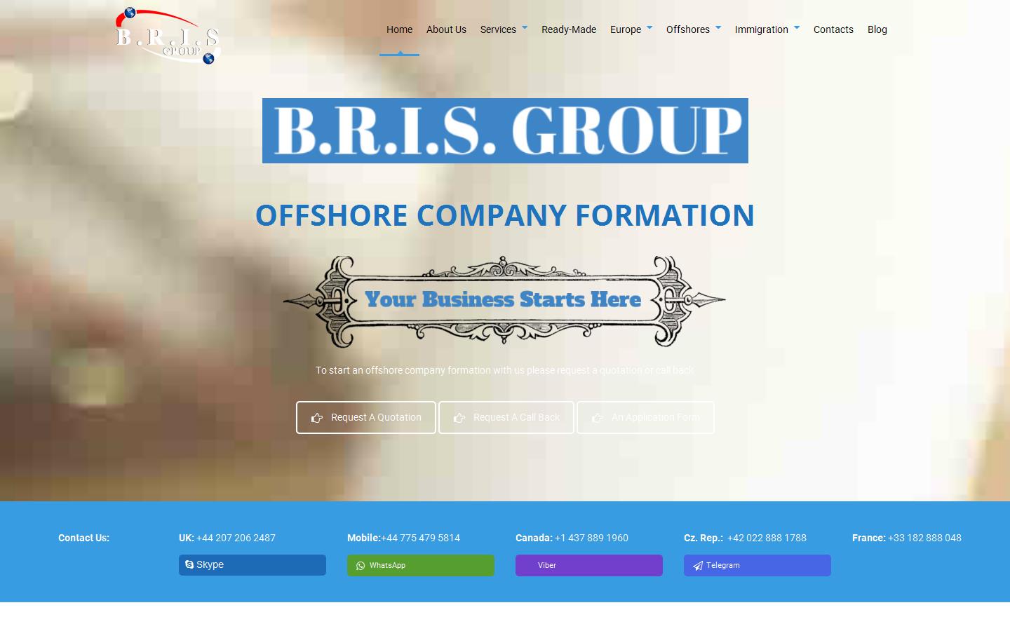 B.R.I.S. GROUP Website