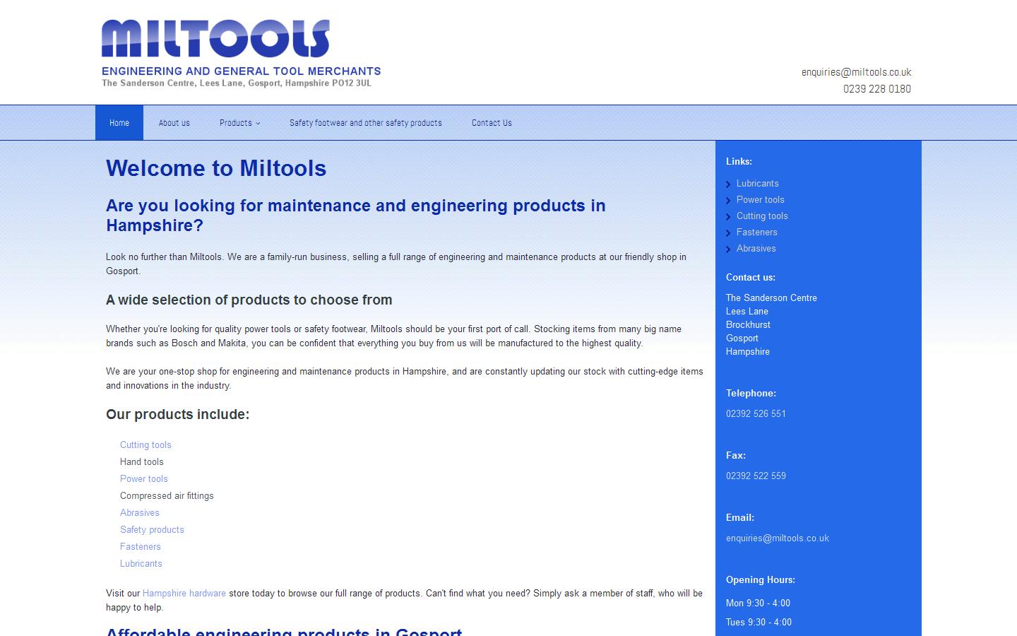 Miltools Website