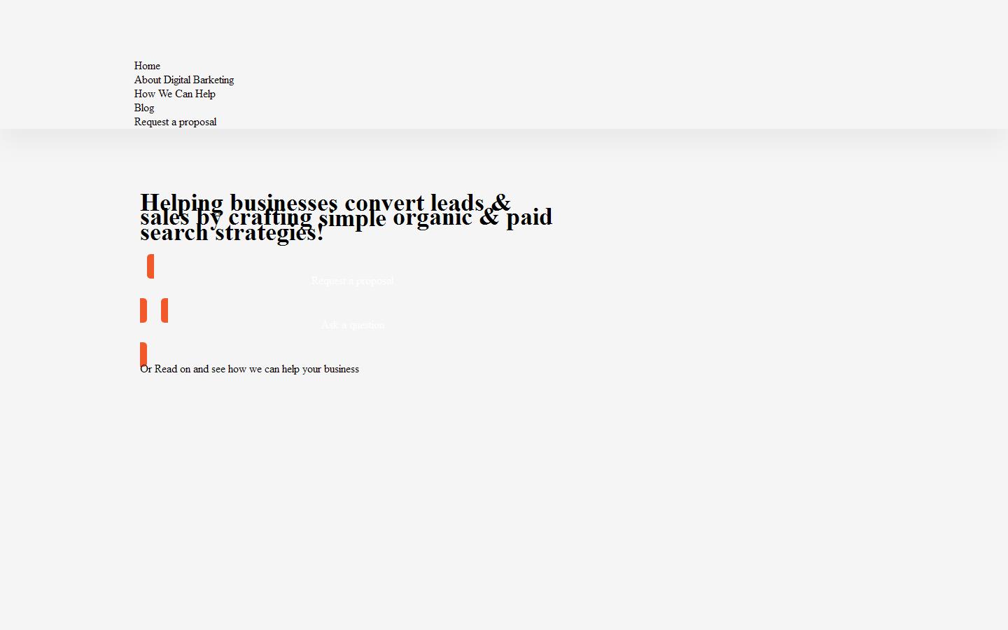 Digital Barketing Website