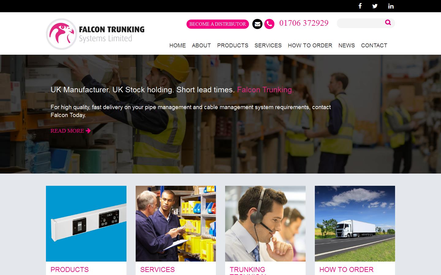 Falcon Trunking Systems Ltd Website