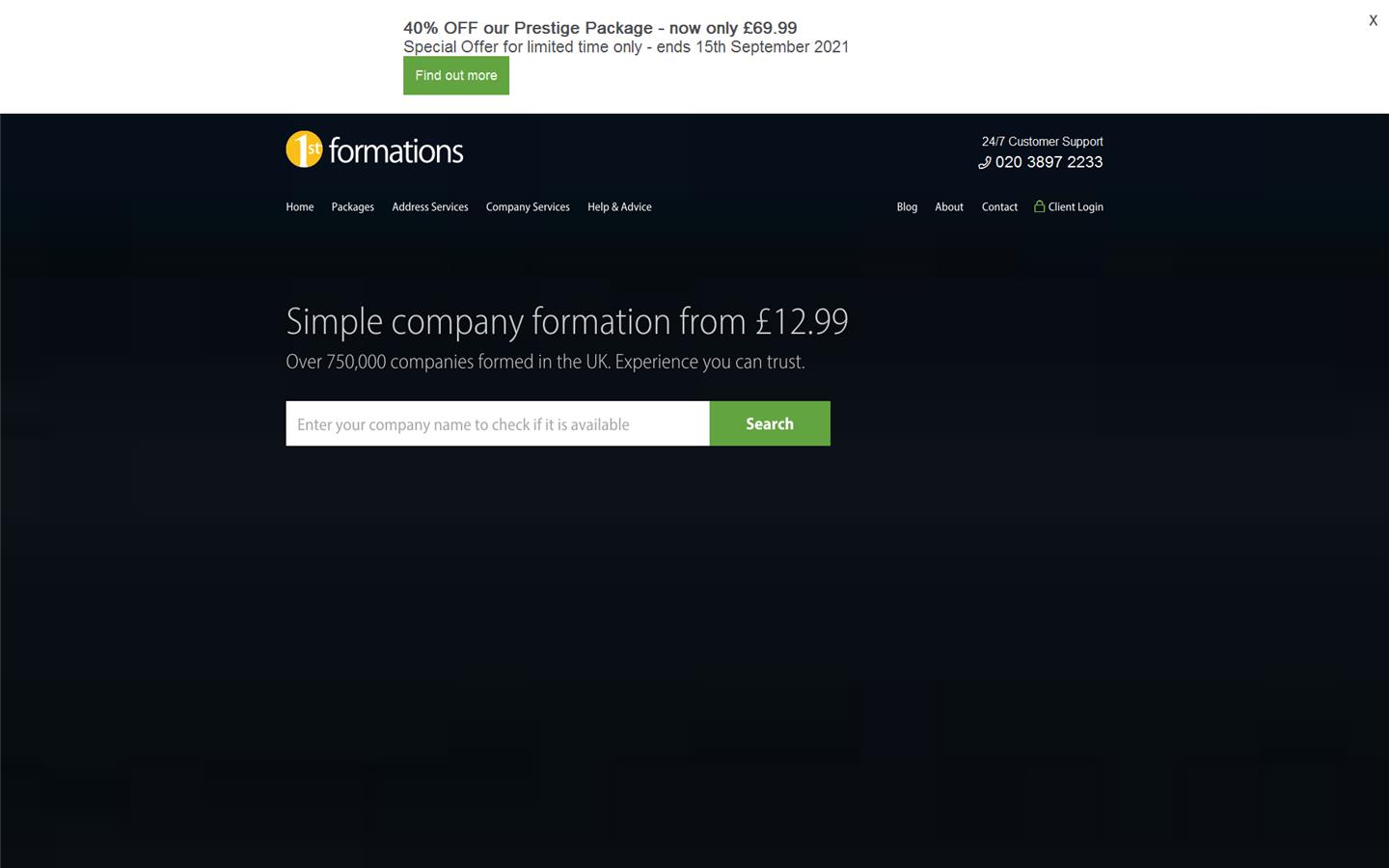 1st Formations Website