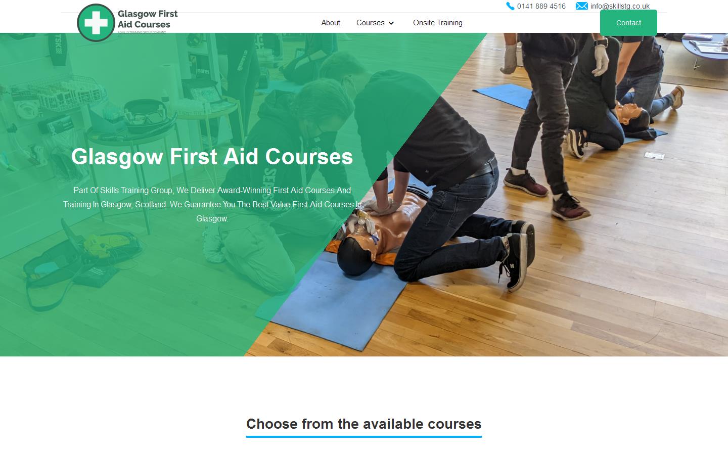 Glasgow First Aid Courses Website