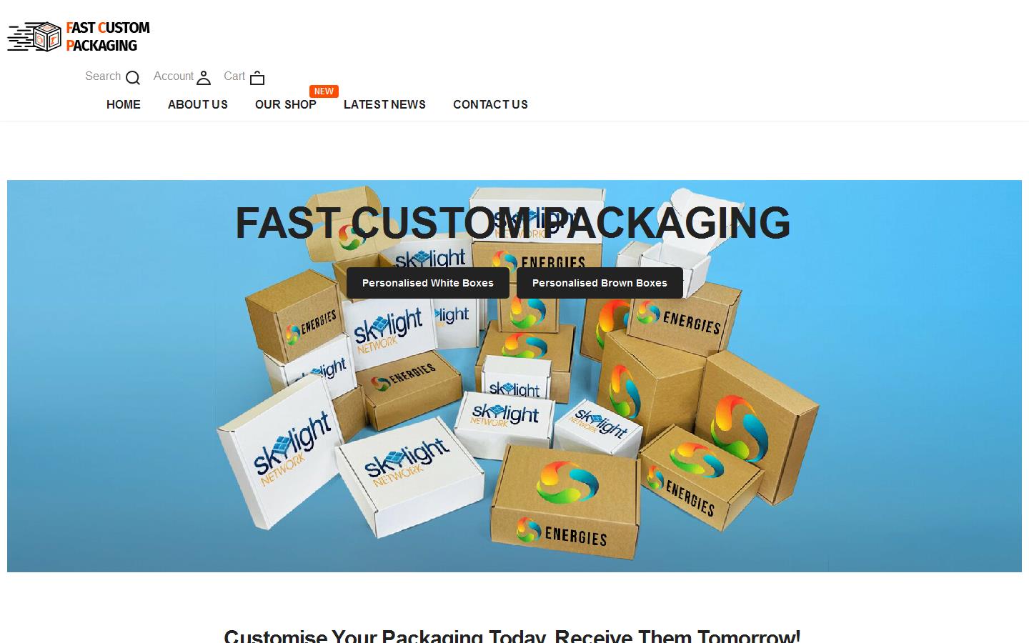 Fast Printed Packaging Website