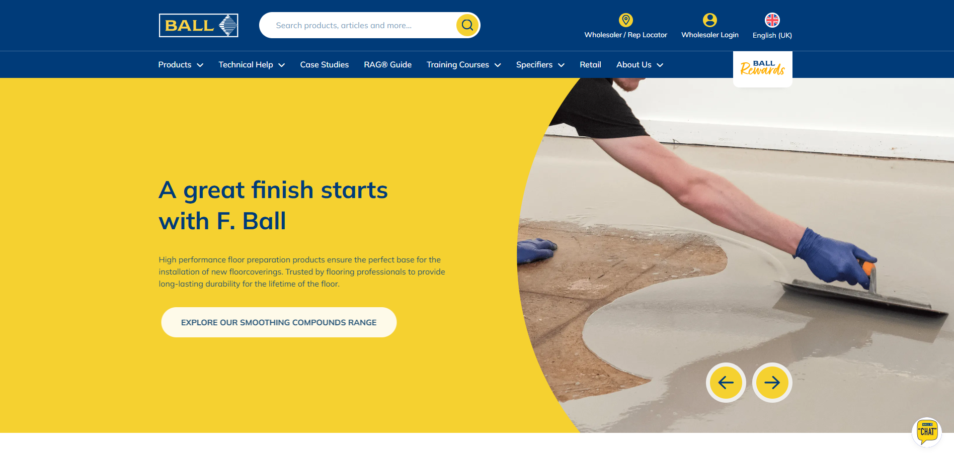 F. Ball and Co. Ltd Website