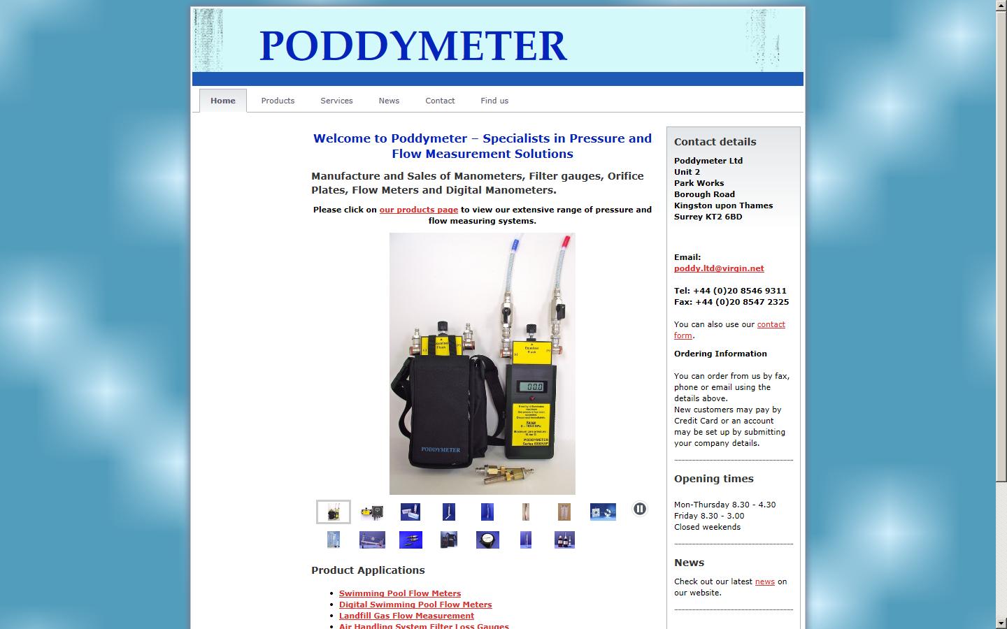 Poddymeter Ltd Website