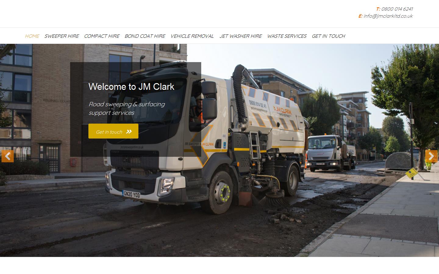 J M Clark Limited  Website