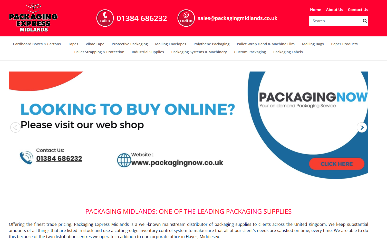 Packaging Midlands Website