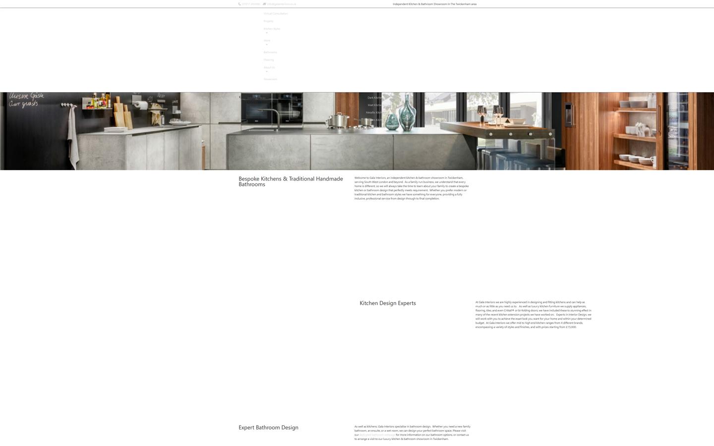 Gala Interiors Ltd Website