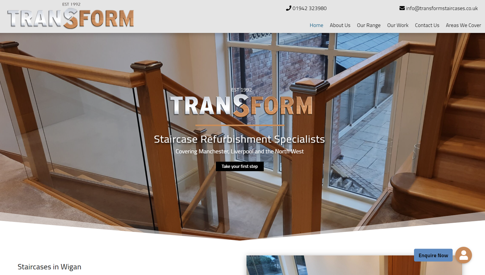 Transform Staircases Website
