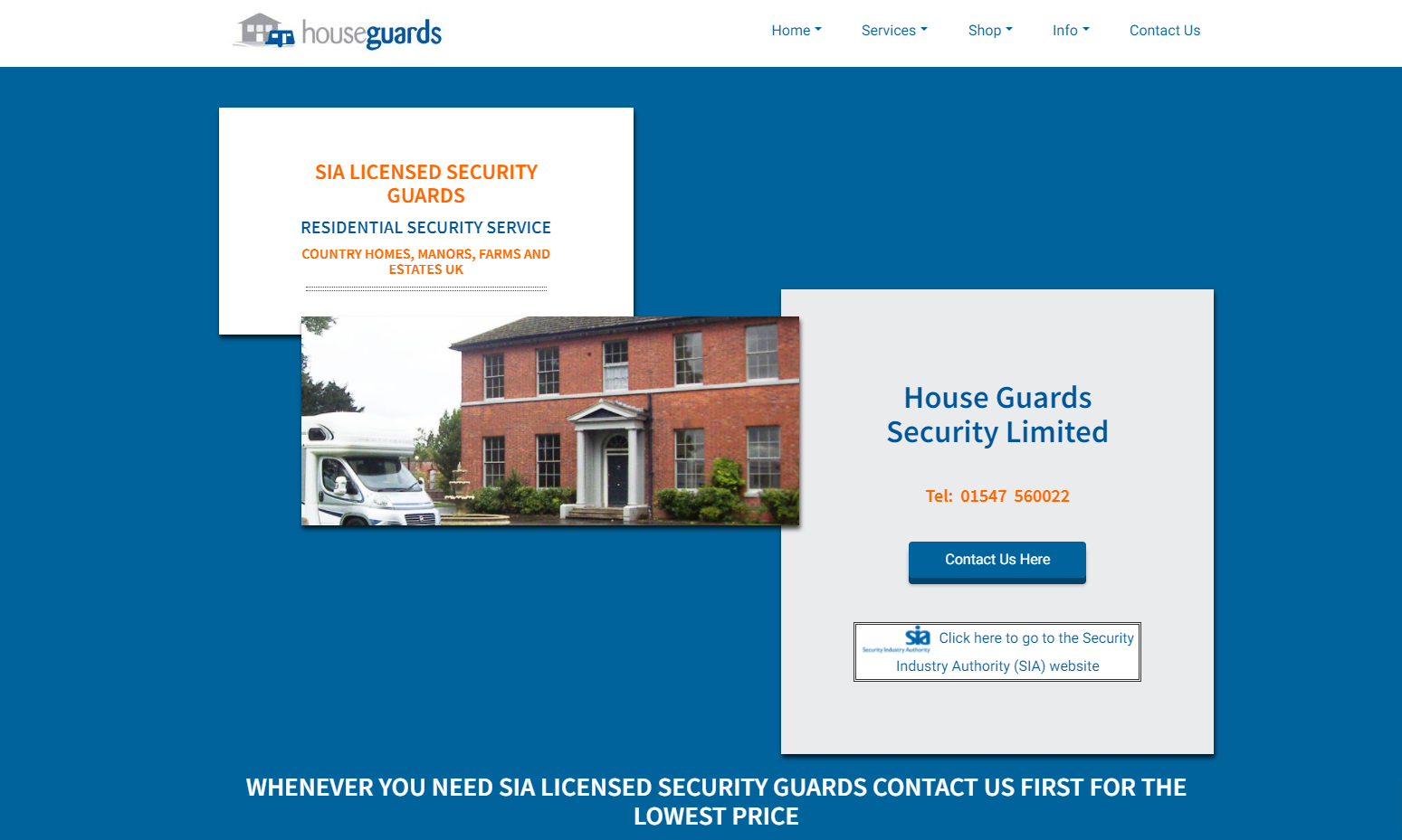 Houseguards Security  Website