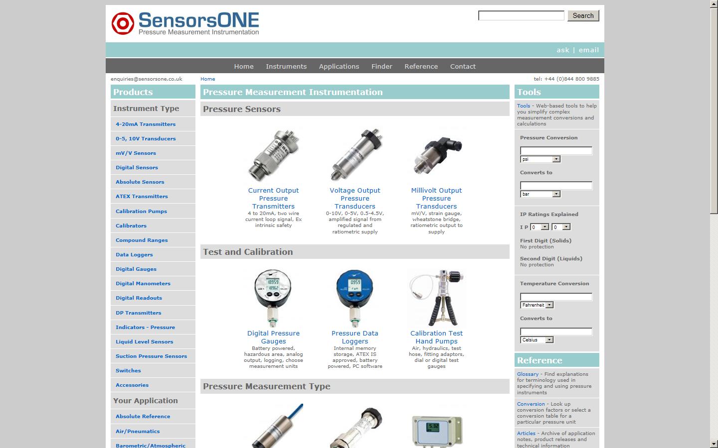 SensorsONE Ltd Website