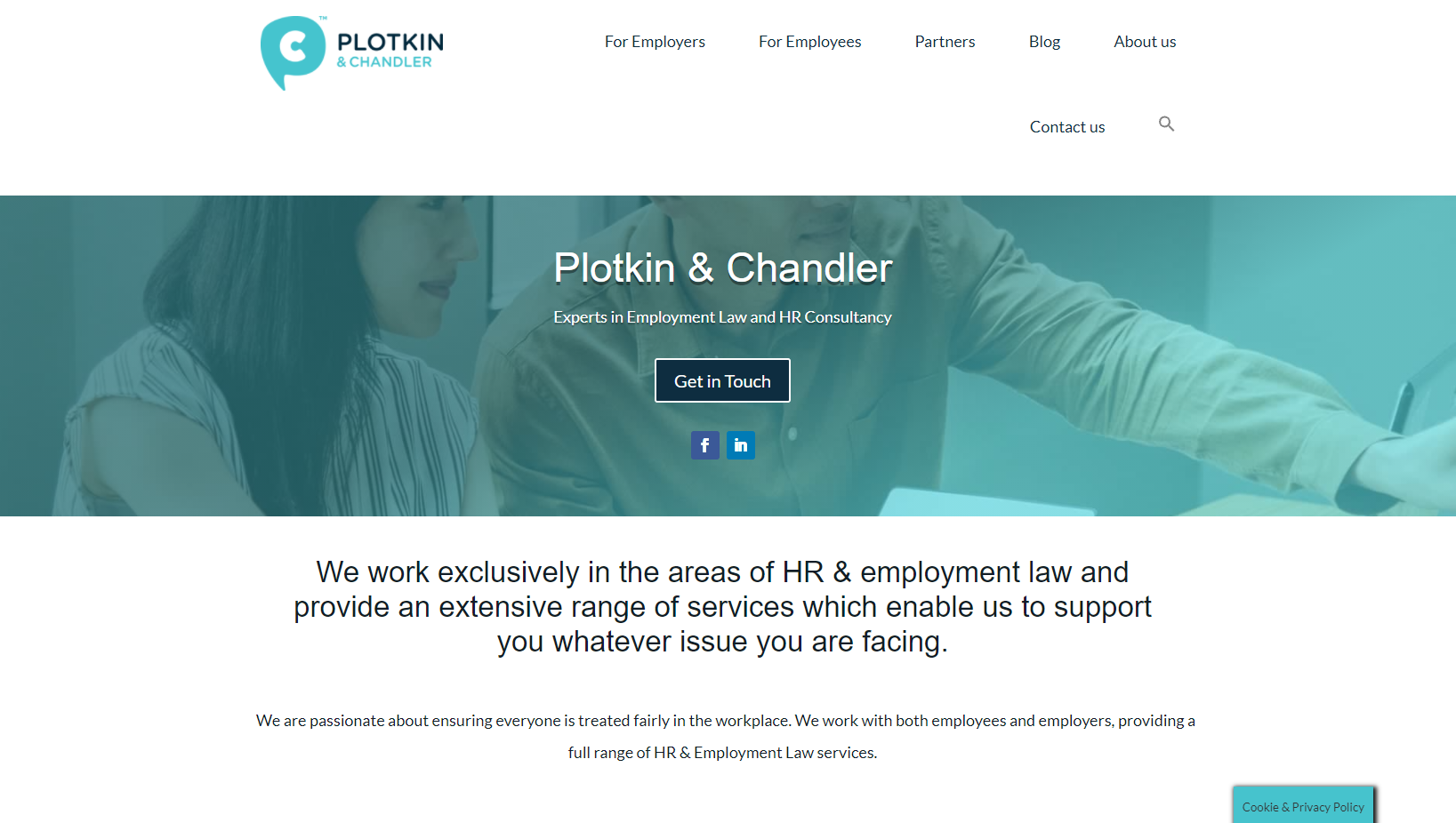 Plotkin & Chandler Ltd Website