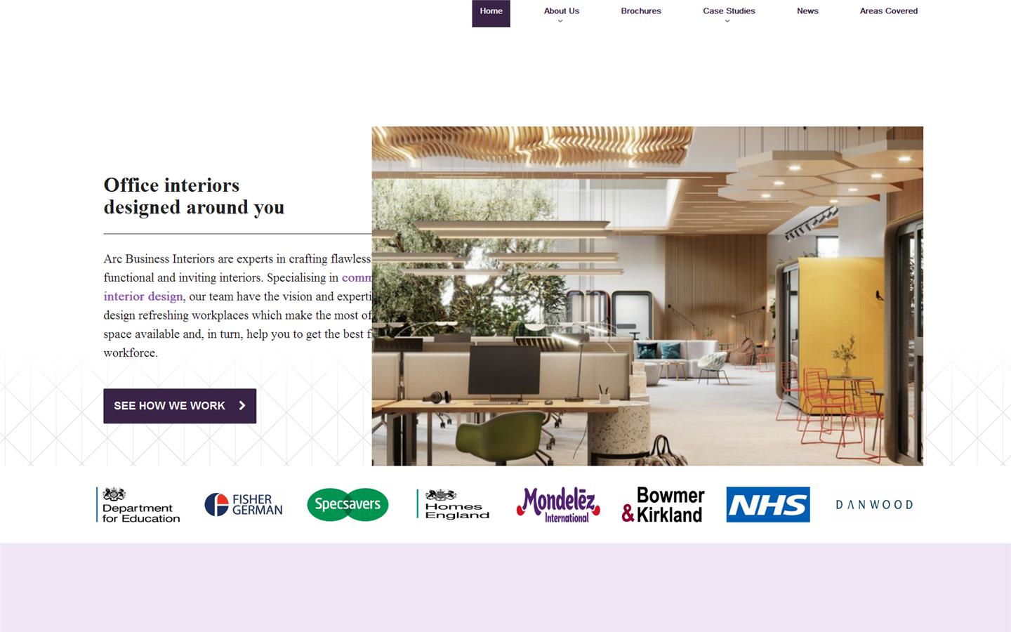 Arc Business Interiors Website