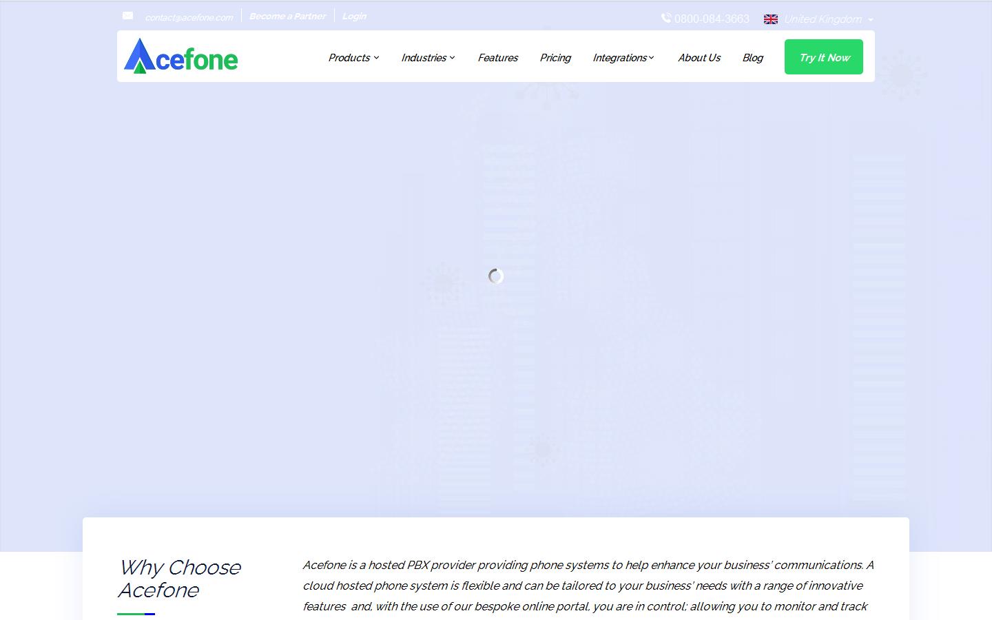 Acefone Website