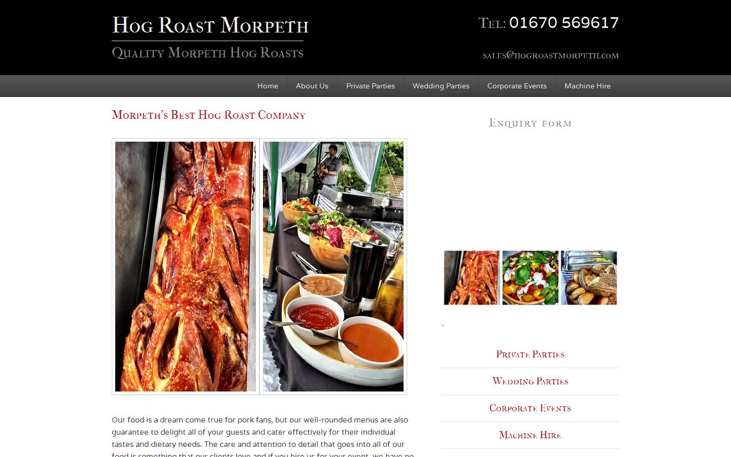 Hog Roast Morpeth Website