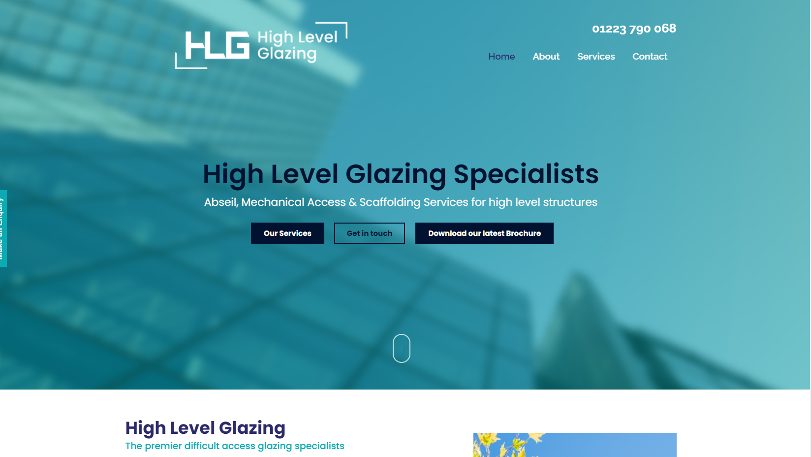 High Level Glazing Website