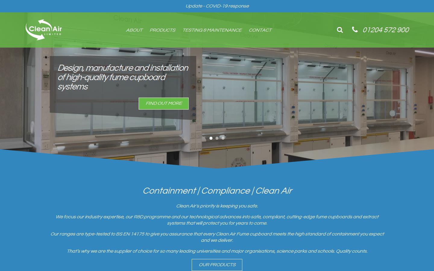 Clean Air Ltd Website