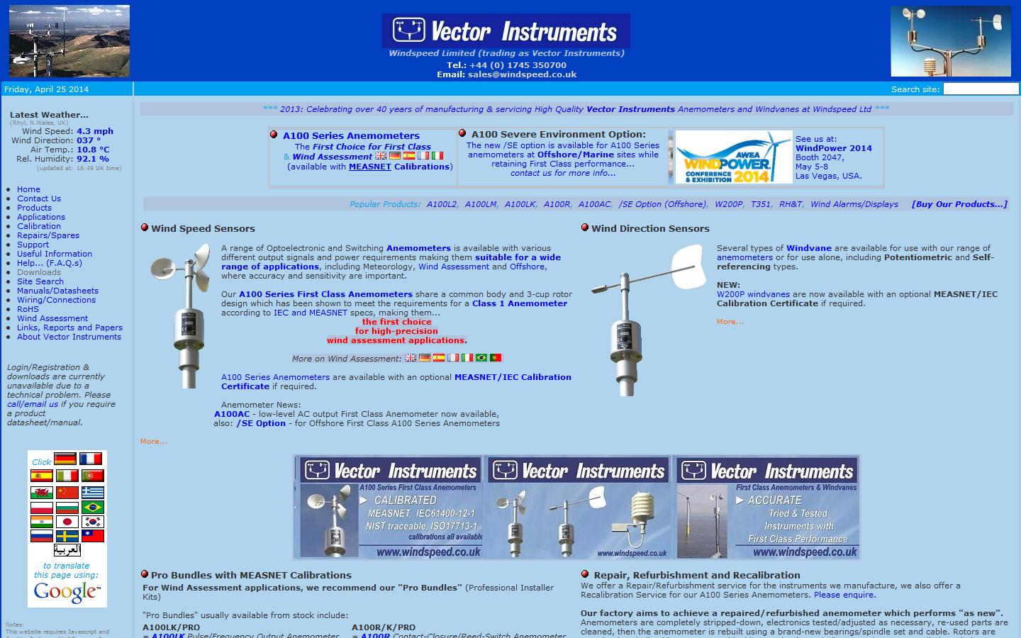 Windspeed Ltd Website