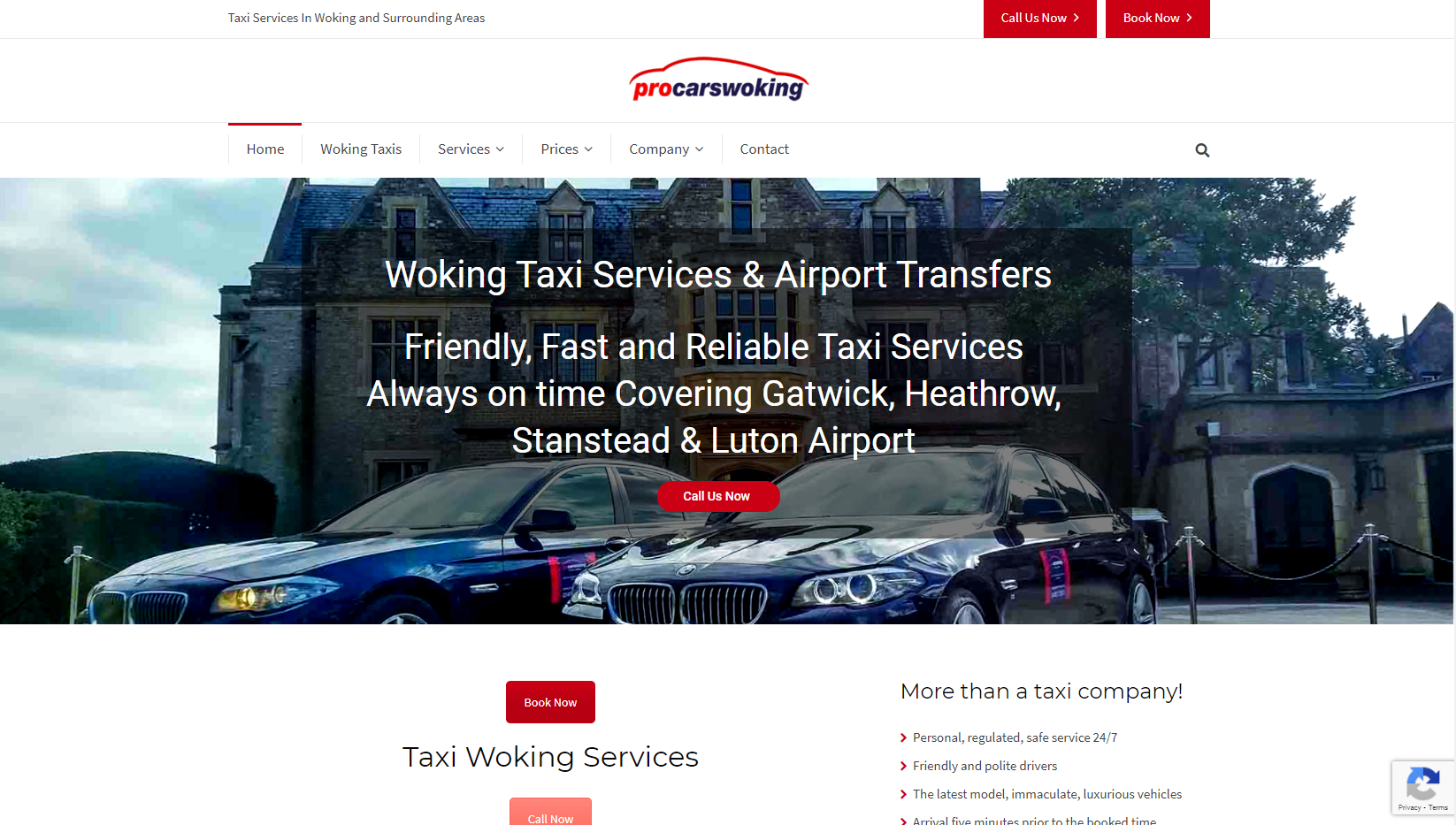 Pro Cars Woking Website