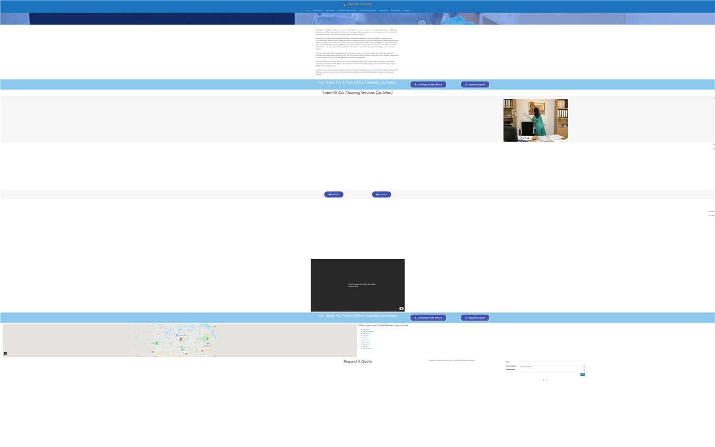 Commercial Cleaning Castleford Website