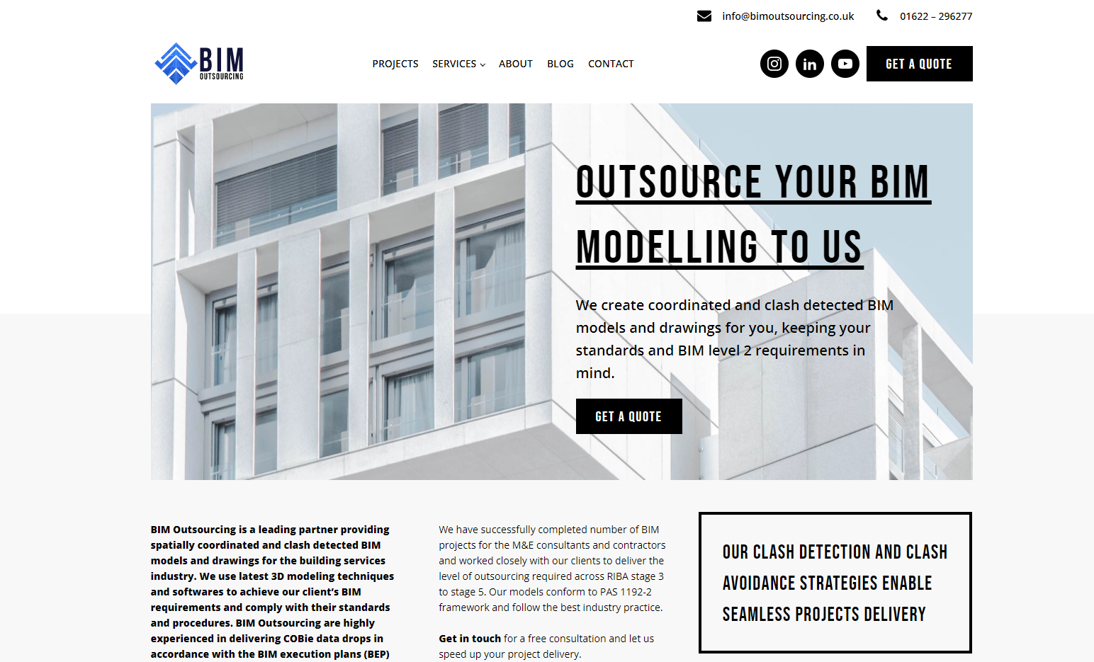 BIM Outsourcing Ltd Website