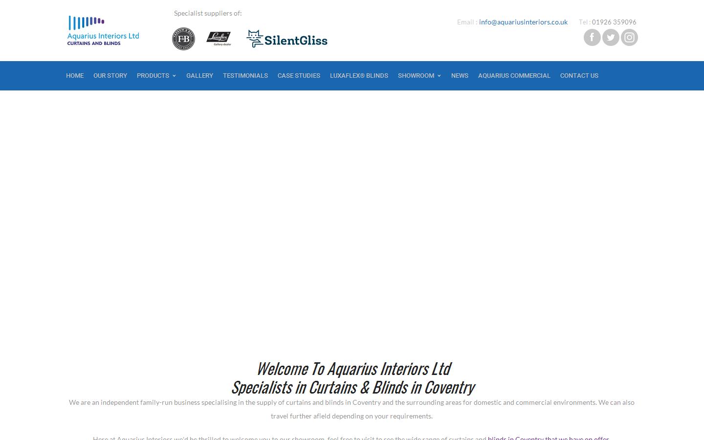 Aquarius Interiors Ltd Website