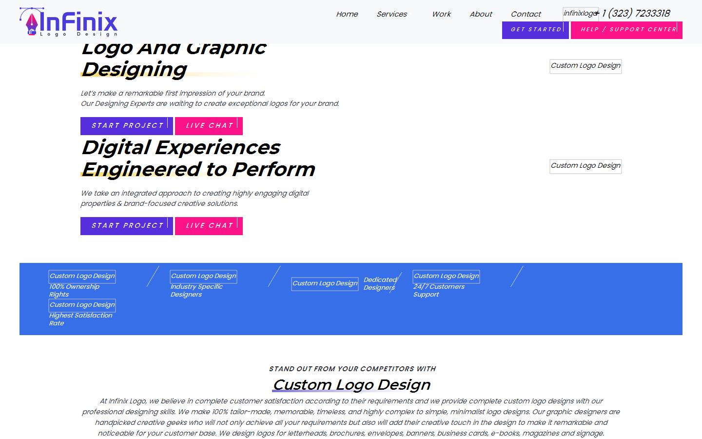 Custom Logo Design Company Website