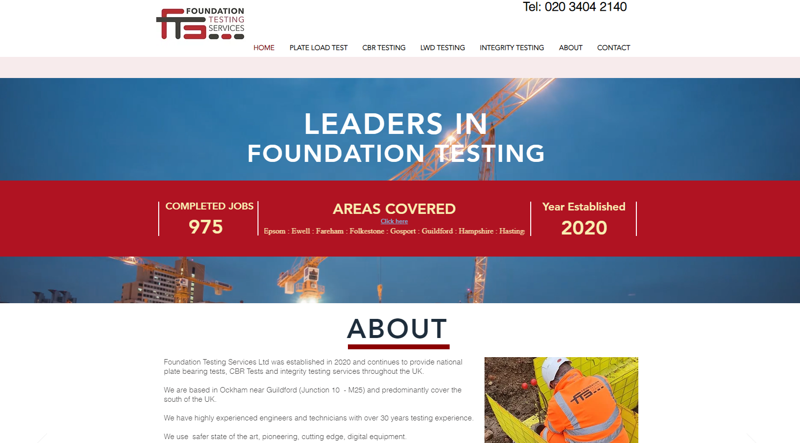 Foundation Testing Services Ltd Website