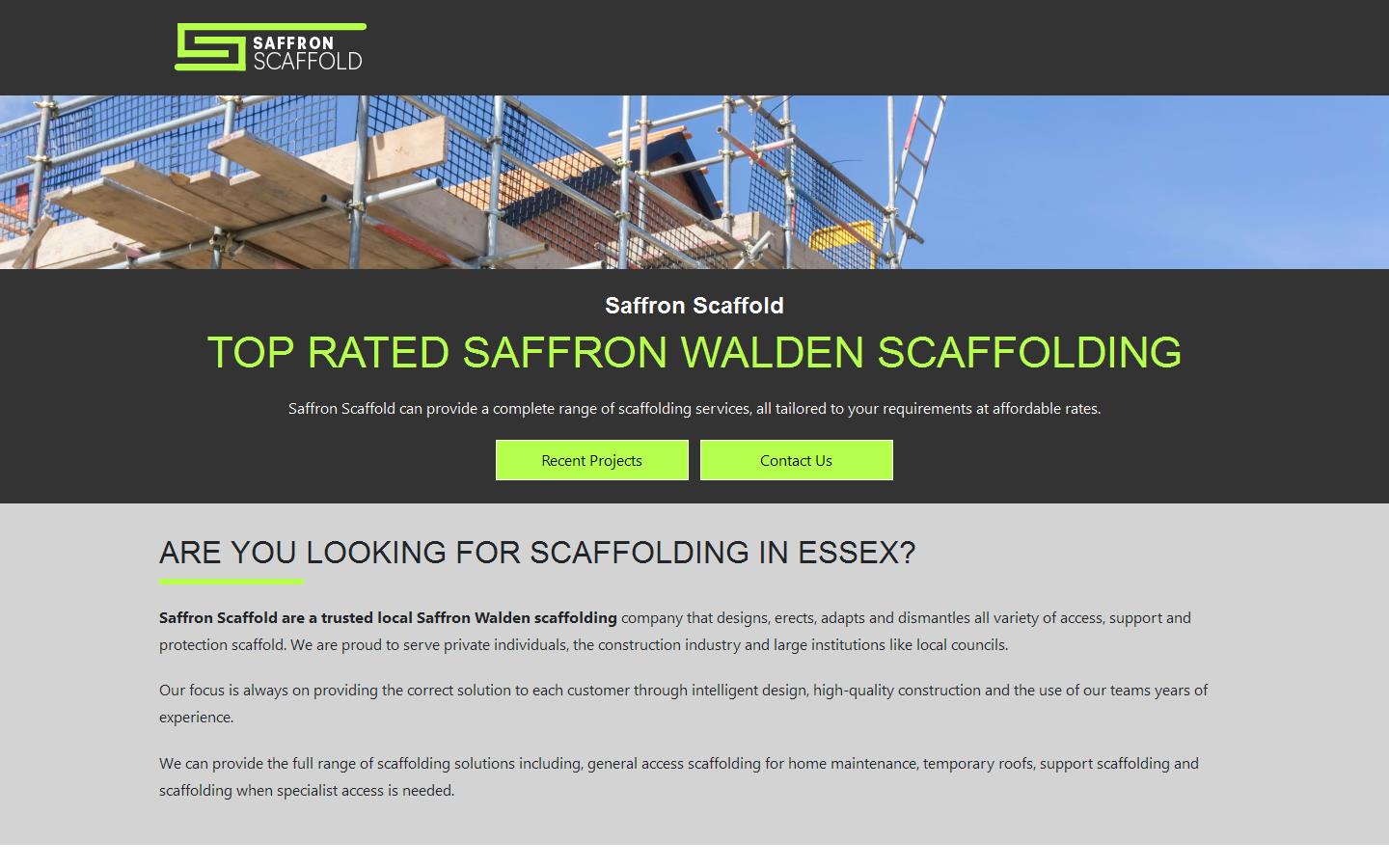Saffron Scaffold Website