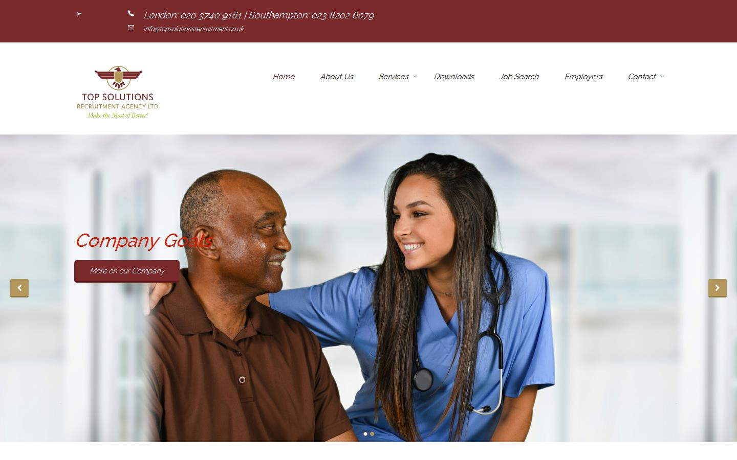 Top Solutions Recruitment Agency Ltd Website