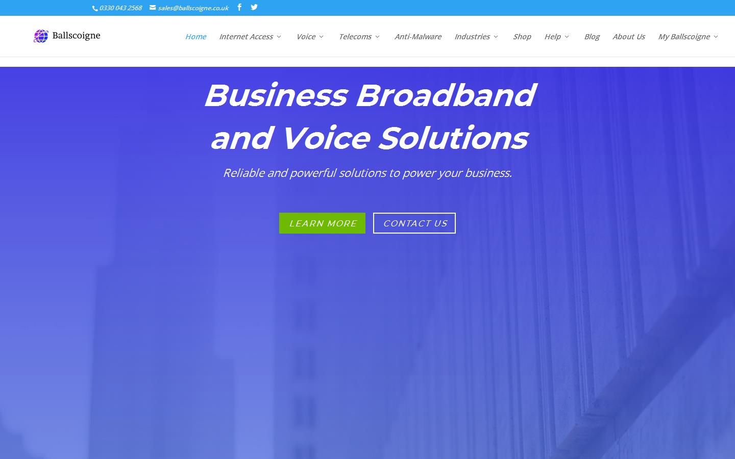 Ballscoigne Telecommunications Ltd Website