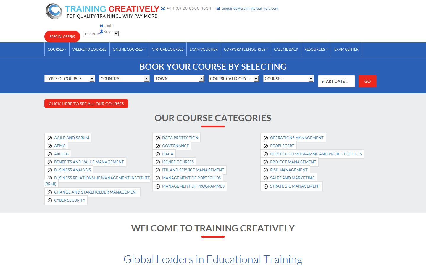 Creative Consulting and Training Ltd Website