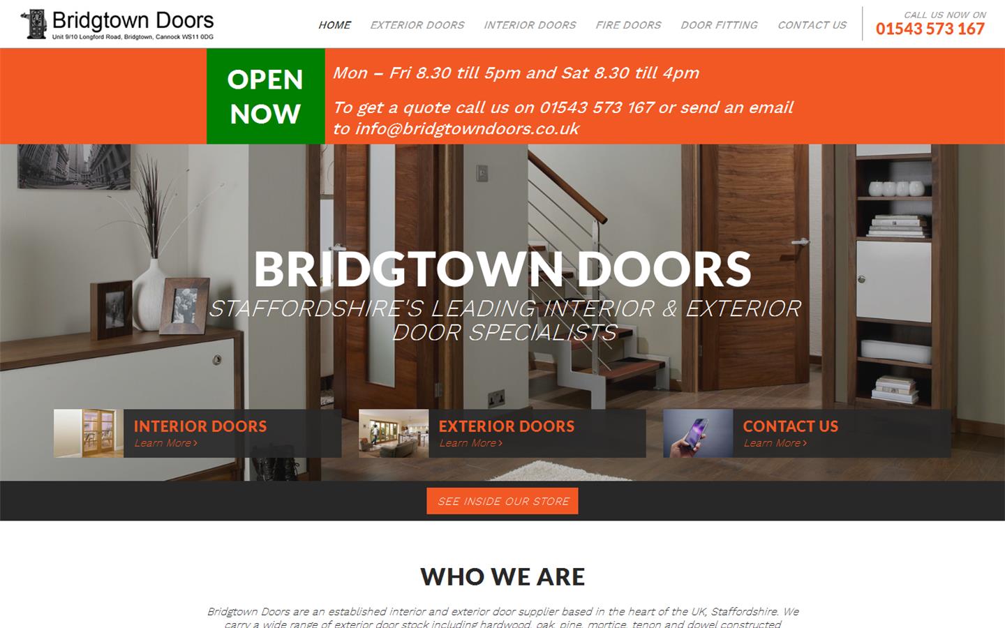 Bridgtown Door Co Website