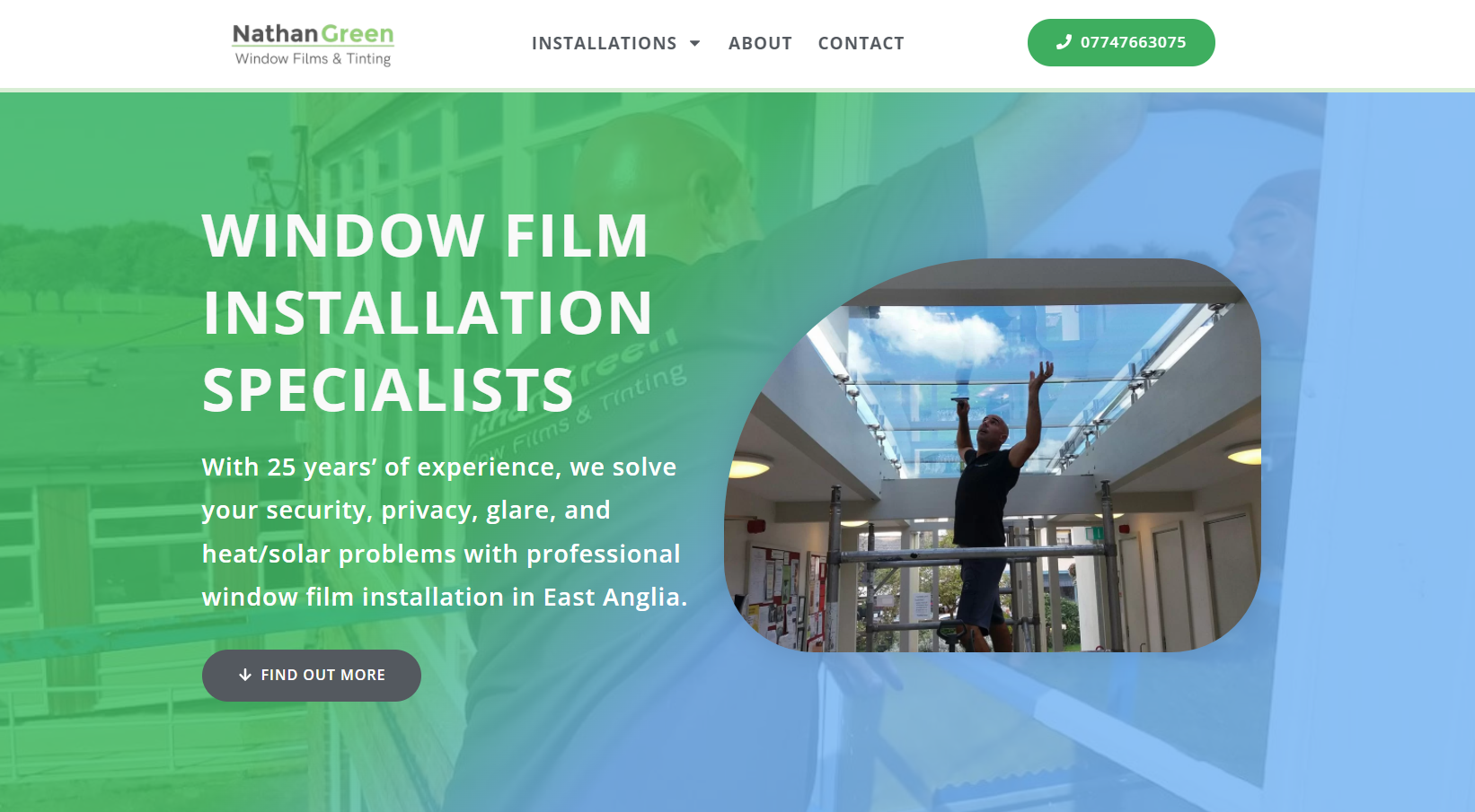 Nathan Green Window Films and Tinting Website