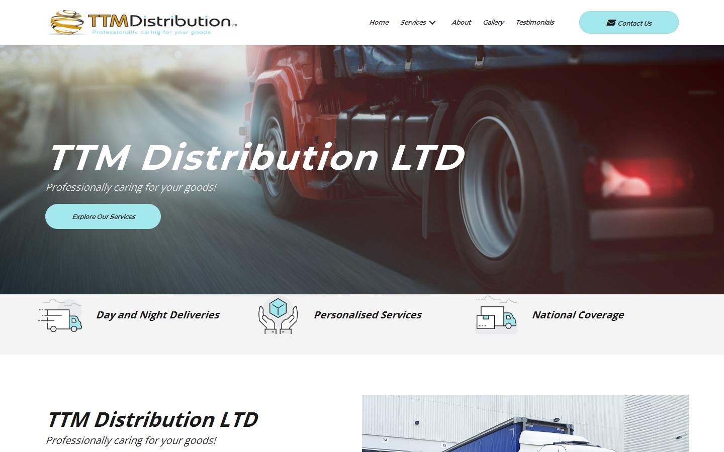 TTM Distribution Ltd Website