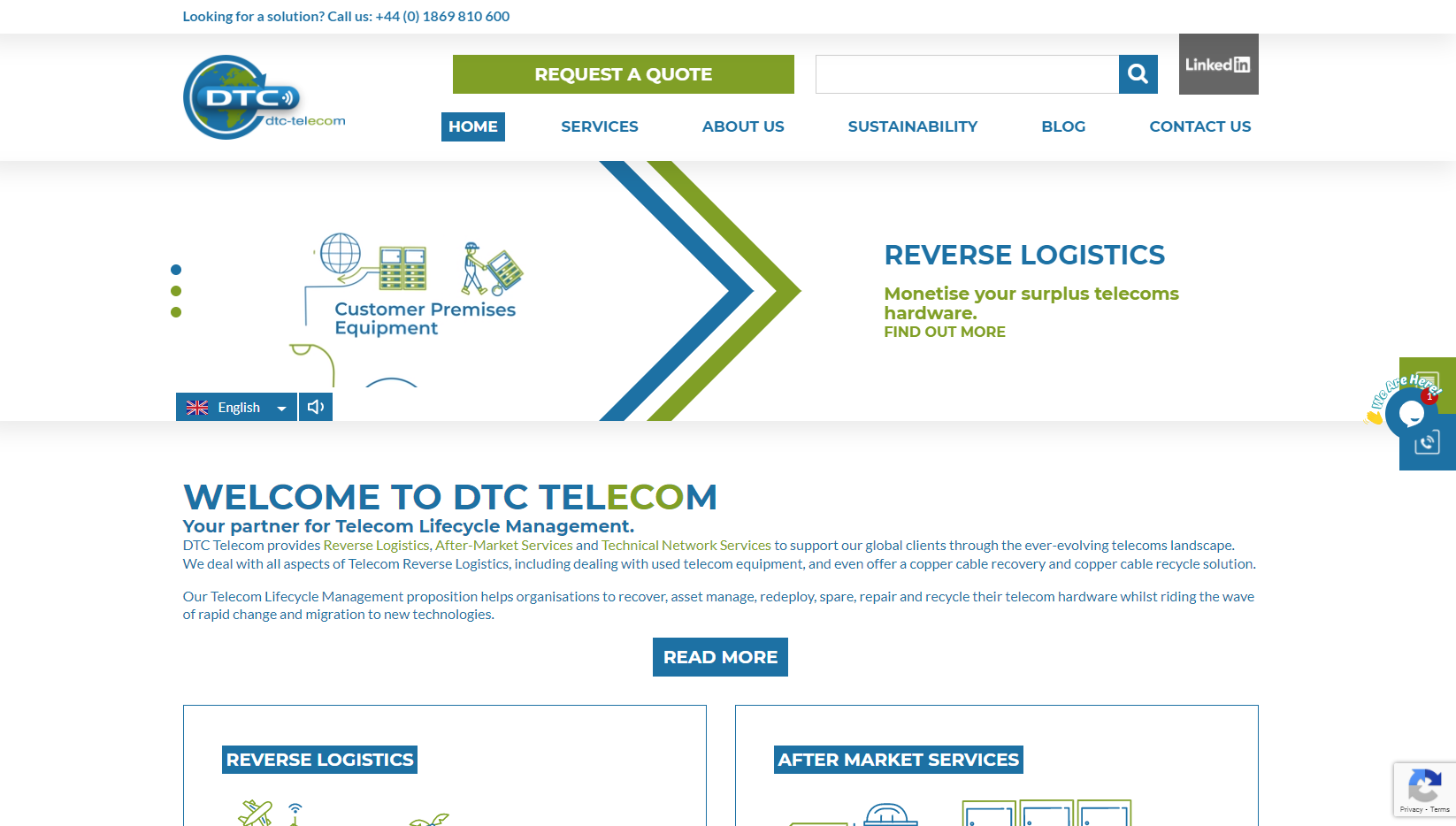 DTC International Ltd Website