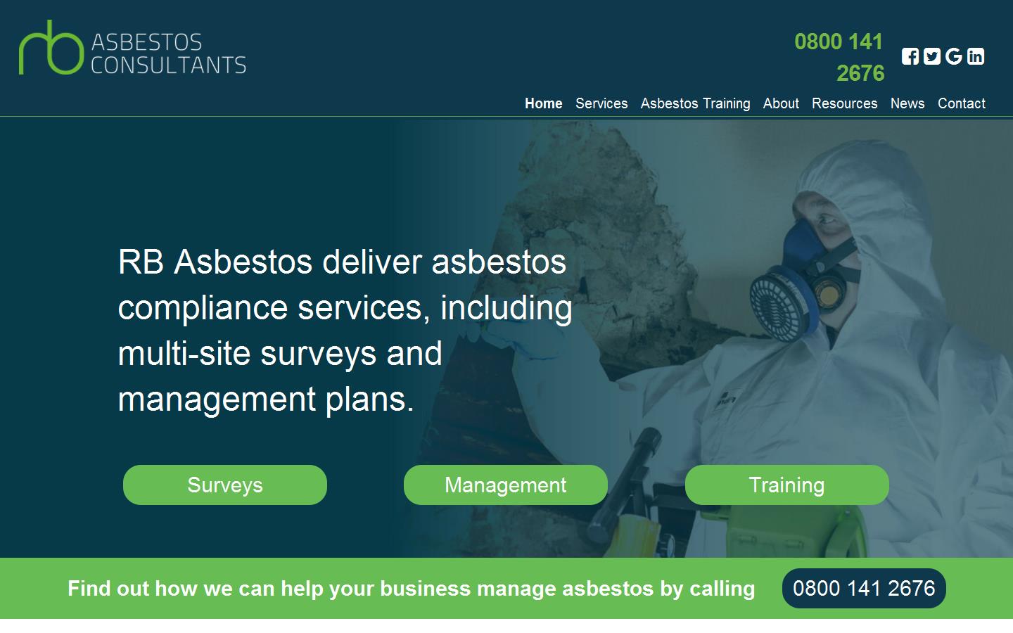 RB Asbestos Consultants Website