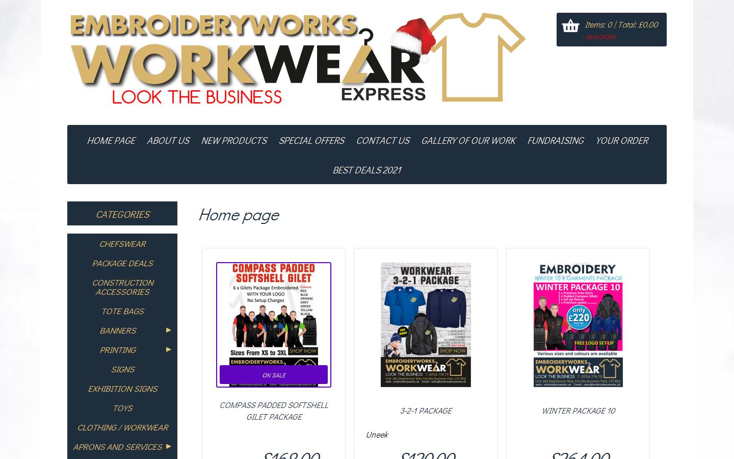 Embroideryworks.uk Website