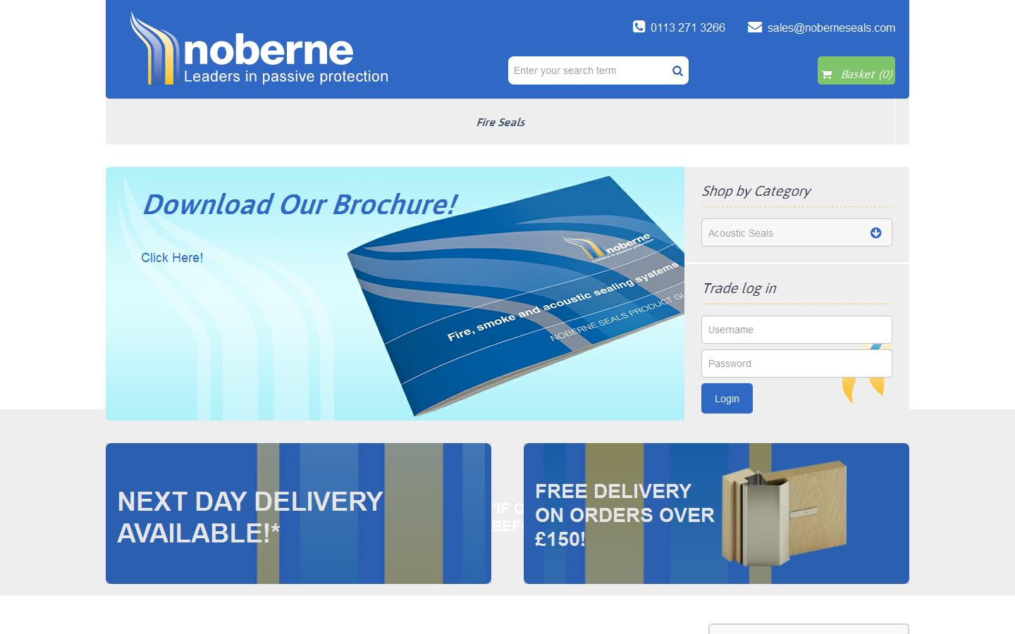 Noberne Seals Ltd Website