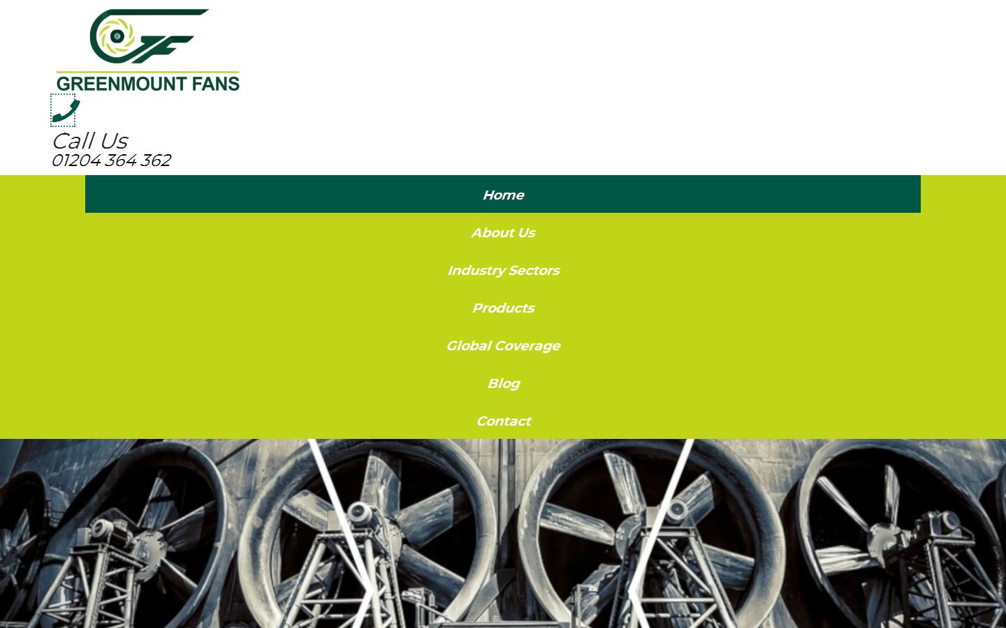Greenmount Fans Ltd Website